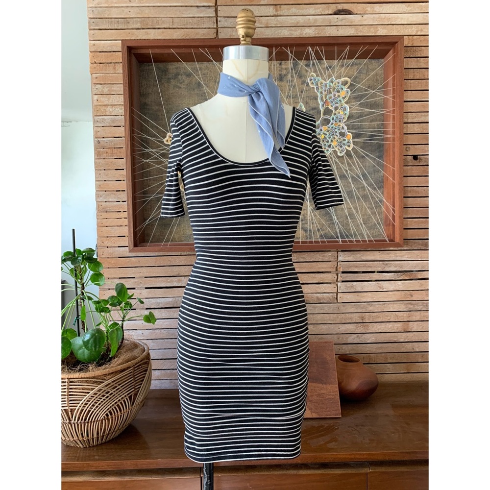 American Apparel striped bodycon dress